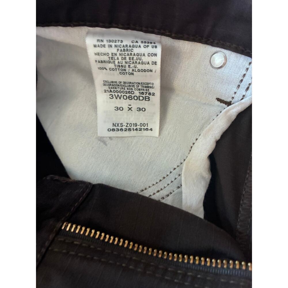 Wrangler Riggs Brown Carpenter Work Pants 30x30 | Utility Cargo Distressed - Picture 4 of 11